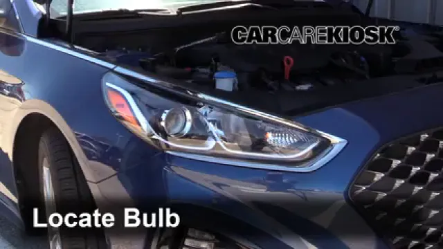 2019 Hyundai Sonata Sport 2.4L 4 Cyl. Éclairage Feux de croisement (remplacer l'ampoule)